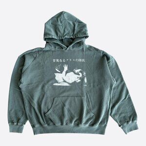 Enfants Riches Deprimes Faded Green & White Sweet Surrender Of Alice Hoodie